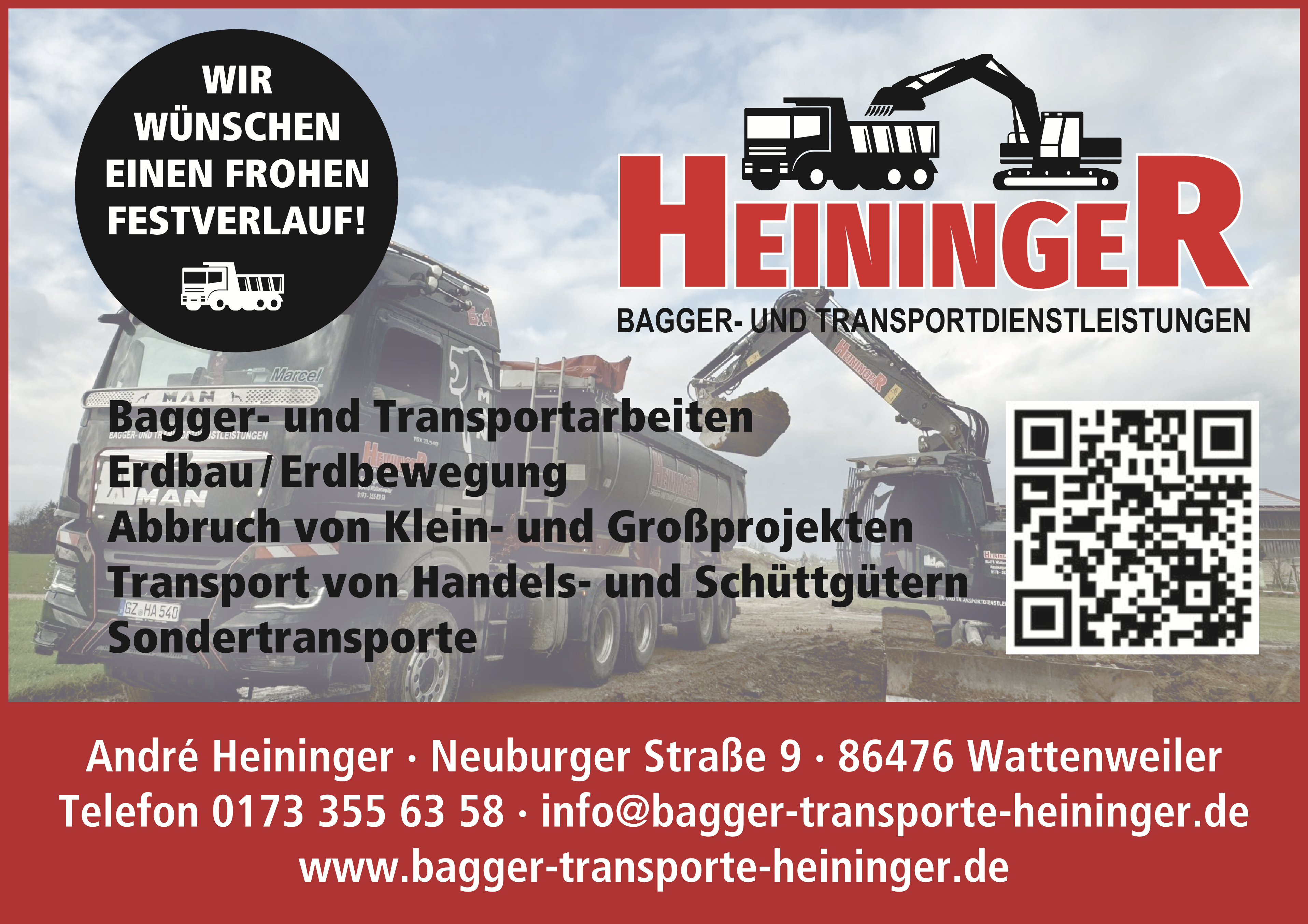 Logo Heininger Bagger- und Transportdienstleistungen