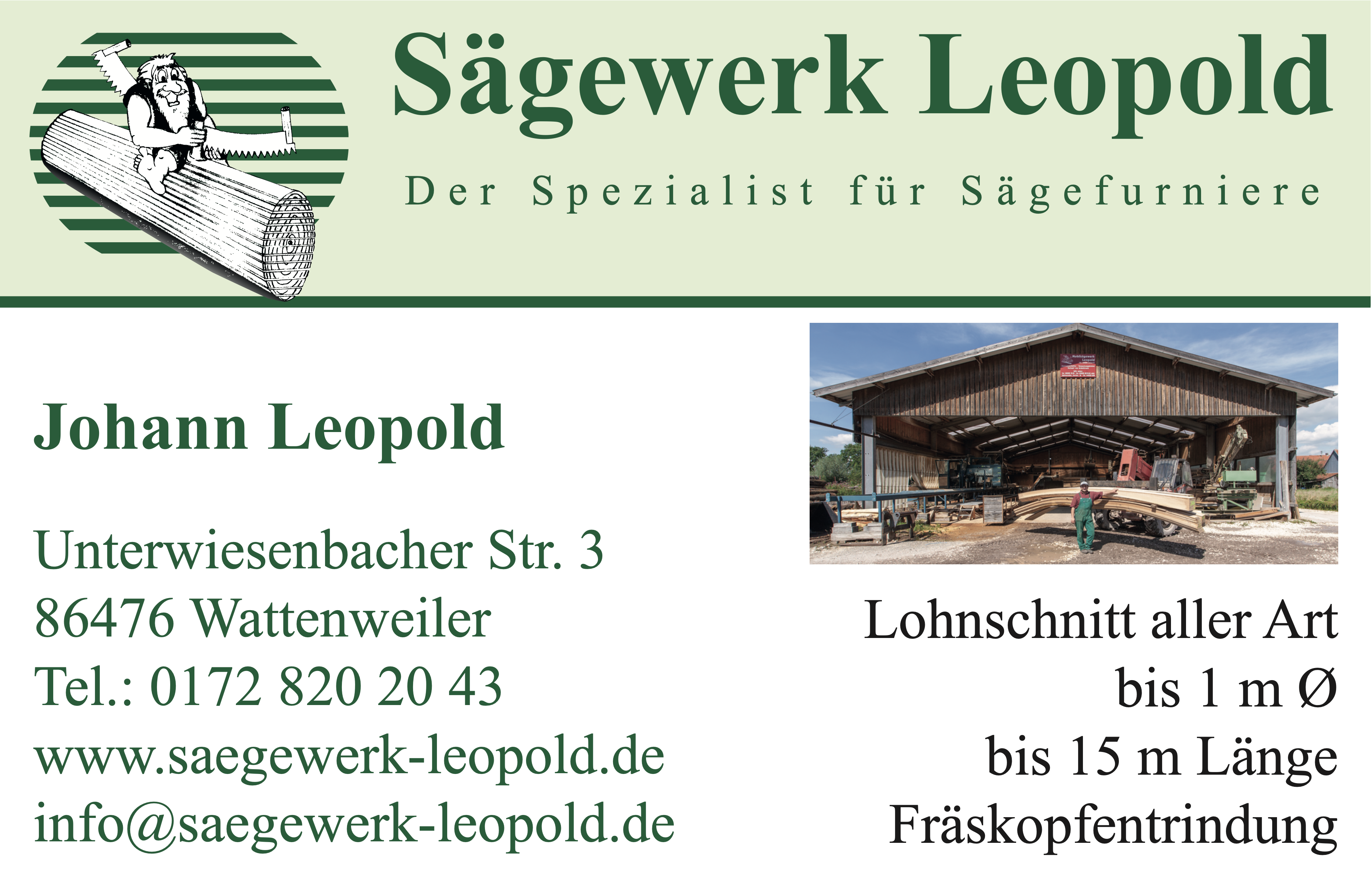 Logo Sägewerk Johann Leopold